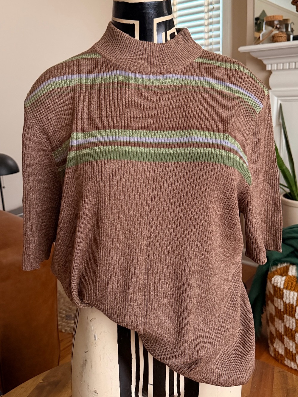 Women’s Soft Natural Fibers Cotton Silk Blend Neutral Color Shirt NWT